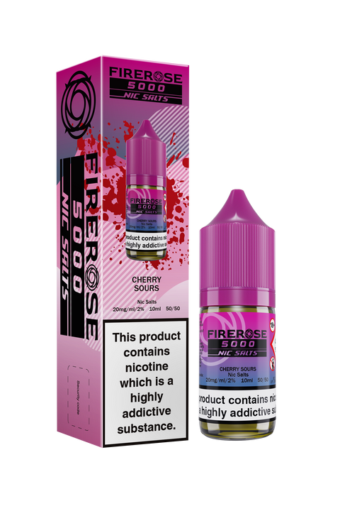 Firerose 5000 Salt E-Liquid by Firerose 10ml (CHERRY SOURS 20mg)