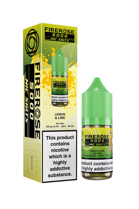 Firerose 5000 Salt E-Liquid by Firerose 10ml (LEMON & LIME 20mg)