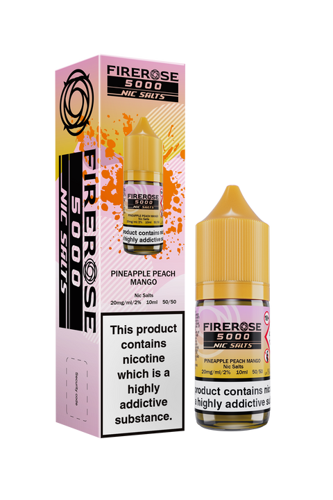 Firerose 5000 Salt E-Liquid by Firerose 10ml (PINEAPPLE PEACH MANGO 20mg)