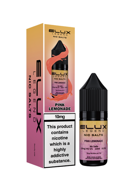 Elux Nic Salt E-Liquid by Elux Legend 10ml (PINK LEMONADE  20mg)