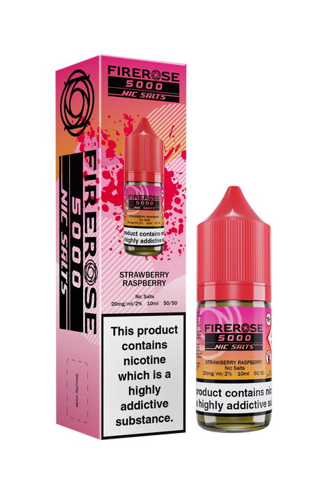 Firerose 5000 Salt E-Liquid by Firerose 10ml (STAWBERRY RASPBERRY 20mg)
