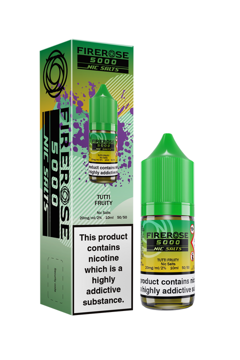 Firerose 5000 Salt E-Liquid by Firerose 10ml (TUTTI FRUITY 20mg)