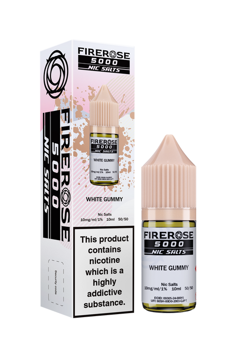 Firerose 5000 Salt E-Liquid by Firerose 10ml (WHITE GUMMY 20mg)