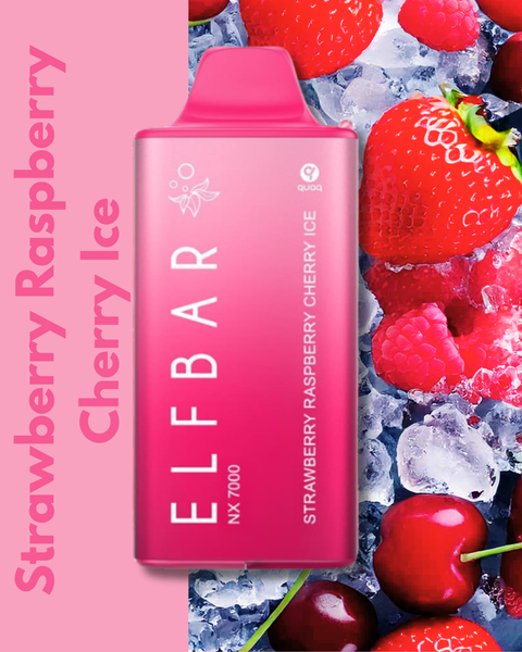 ELFBAR 7000 Strawberry Raspberry Cherry Ice