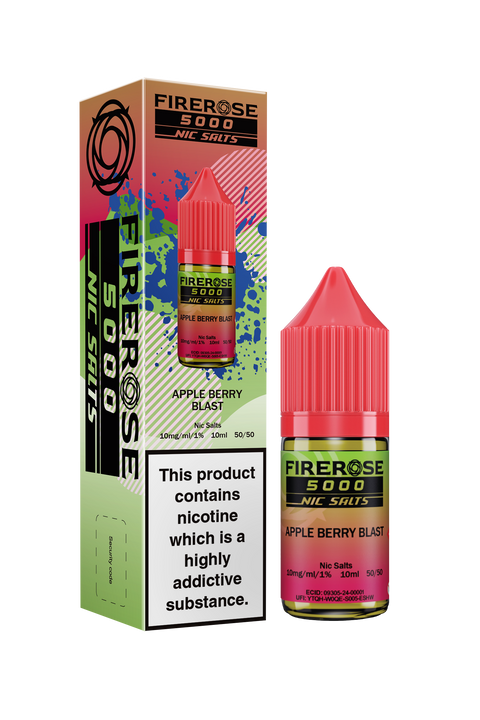 Firerose 5000 Salt E-Liquid by Firerose 10ml (APPLE BERRY BLAST  20mg)