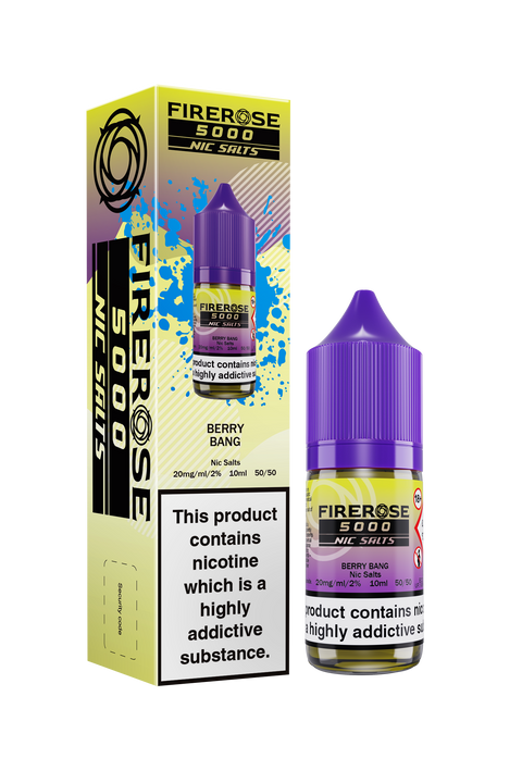 Firerose 5000 Salt E-Liquid by Firerose 10ml (BERRY BANG  20mg)