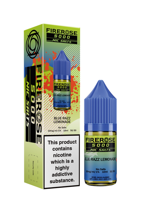 Firerose 5000 Salt E-Liquid by Firerose 10ml (BLUE RAZZ LEMONADE  20mg)