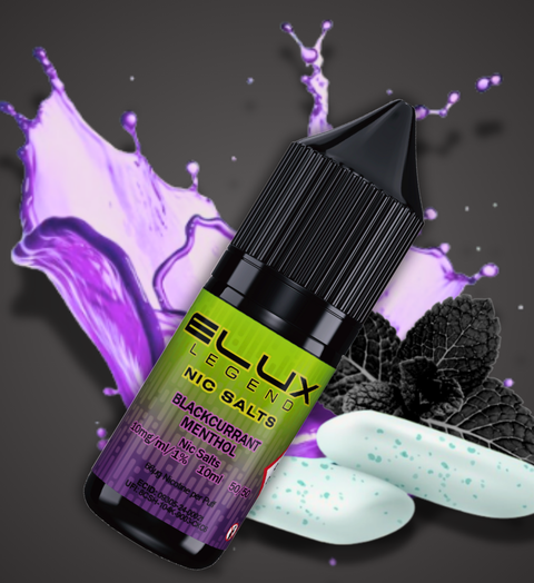 Elux Nic Salt E-Liquid by Elux Legend 10ml (BLACKCURRANT MENTHOL  20mg)
