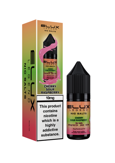 Elux Nic Salt E-Liquid by Elux Legend 10ml (CHERRY SOUR RASPBERRY  20mg)