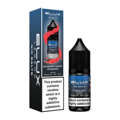 Elux Nic Salt E-Liquid by Elux Legend 10ml (Blueberry Cherry Cranberry 20mg)