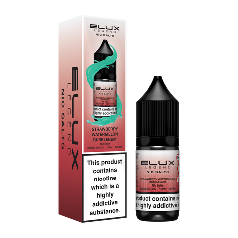 Elux Nic Salt E-Liquid by Elux Legend 10ml (Stawberry Watermelon Bubblegum 20mg)