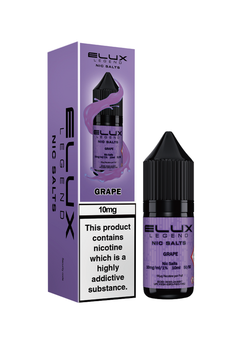 Elux Nic Salt E-Liquid by Elux Legend 10ml (GRAPE  20mg)