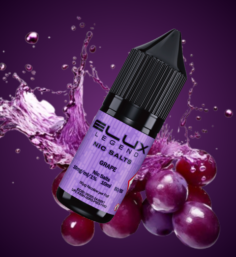 Elux Nic Salt E-Liquid by Elux Legend 10ml (GRAPE  20mg)
