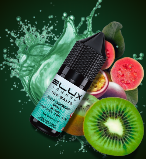 Elux Nic Salt E-Liquid by Elux Legend 10ml (KIWI PASSIONFRUIT GUAVA  20mg)