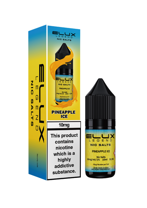 Elux Nic Salt E-Liquid by Elux Legend 10ml (PINEAPPLE ICE  20mg)