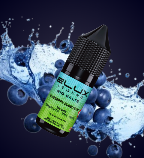 Elux Nic Salt E-Liquid by Elux Legend 10ml (Blueberry Bubblegum  20mg)
