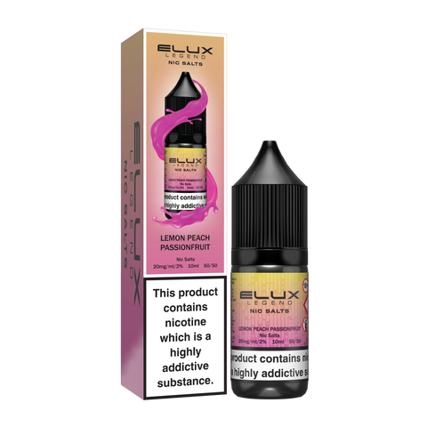 Elux Nic Salt E-Liquid by Elux Legend 10ml (Lemon Peach Passionfruit 20mg)